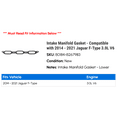 thumbnail image 2 of Intake Manifold Gasket - Compatible with 2014 - 2021 Jaguar F-Type 3.0L V6 2015 2016 2017 2018 2019 2020, 2 of 2