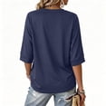 thumbnail image 4 of BasysinTshirts for Women Short Half Sleeve V Neck Tops Summer Basic Tee Shirts Pullover Tops Casual Fashion Basic Shirts, 4 of 5