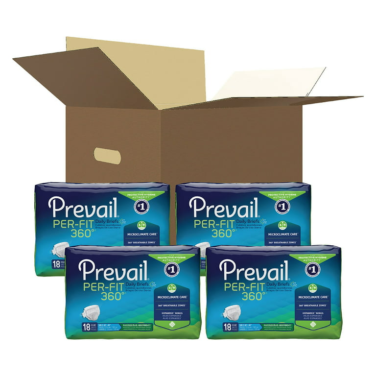 Prevail Per-Fit 360 Incontinence Brief L Winged, PFNG-013, Maximum