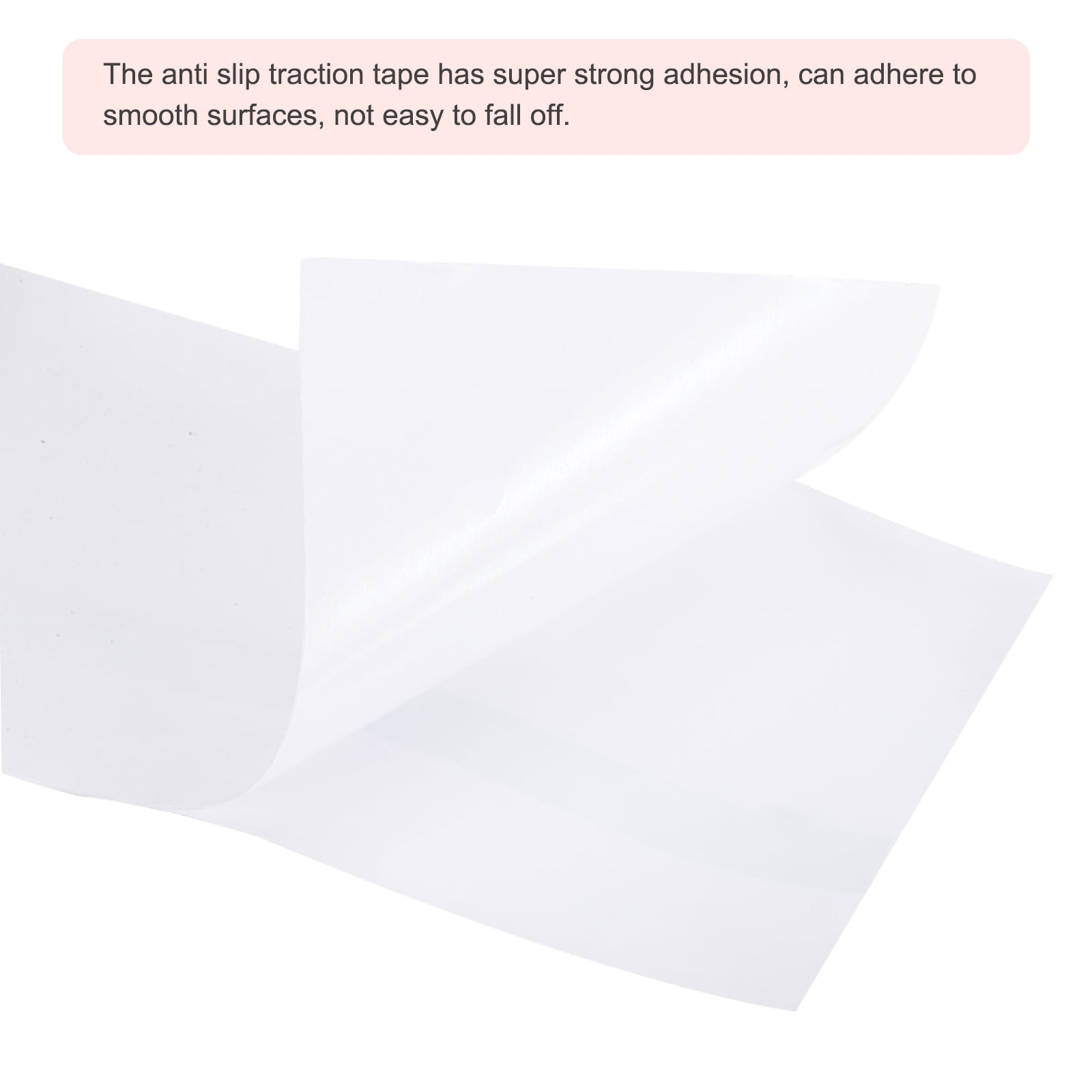 15pcs Anti Slip Traction Tape 4 Inch x 24 Inch Stair Grip Friction Adhesive Non Skid Tape Waterproof White with Yellow Tape