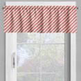 thumbnail image 4 of Ambesonne Candy Cane Valance & Curtain, Bicolor Stripes, 55"x45", Red Fern Green White, 4 of 7