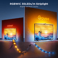 thumbnail image 6 of Govee Smart DreamView TV Backlight T3S (11.8ft) for 55-65 inch TVs, Voice Control, Smart Camera, 6 of 10