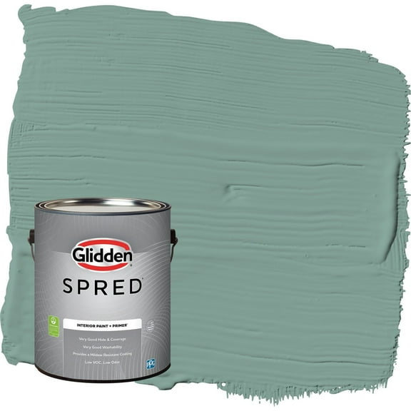 Glidden Spred Silver Laurel / Green Semi-Gloss Interior Paint with Primer, 1 Gallon