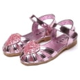 thumbnail image 3 of Chaussures Fille Princess Enfant Danse Fête Robe Sandales Plates Chaussures d'Été, 3 of 5