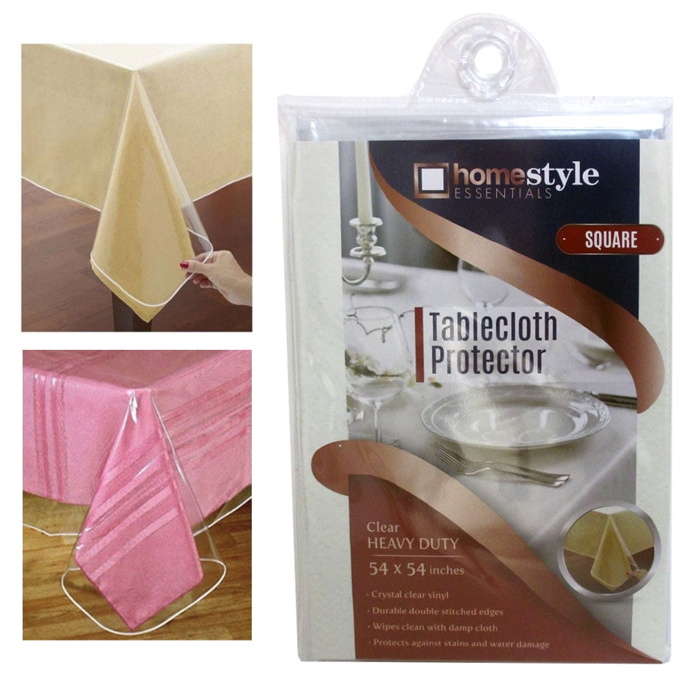 Window Clear Vinyl Tablecloth Protector Heavy Square Plastic Table