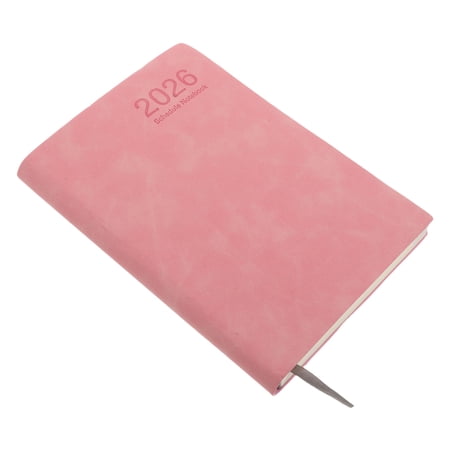 AURARMLET Portable Pink Business Planner 2026 with Smooth Writing Paper and Monthly Calendar