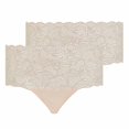 thumbnail image 1 of Chantelle Braga Mujer Paquete de 2 - SoftStretch, Cintura Alta, Encaje, Talla Única 36-44 Beige Talla única, 1 of 4