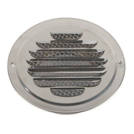 

Stainless Steel Wall Air Vent Round Flat Grille Ducting Ventilation Cover Outlet Insect Mesh