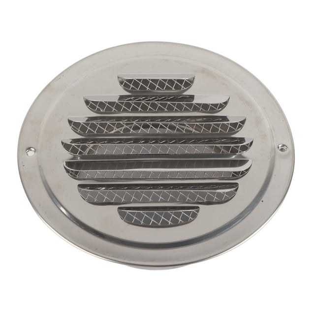 Nimomo Grille d'aération Ronde Grille d'aération Murale Durable en Acier Inoxydable Grille Plate Ronde Conduit de Ventilation Couverture Sortie Maille d'insecte