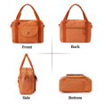 thumbnail image 2 of PULLIMORE Nylon Tote Bag for Women Crossbody Shoulder Bags Messenger Purse Top Handle Satchel Handbags for Travel Work, Orange#2, 2 of 8