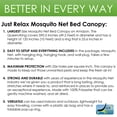 thumbnail image 2 of Just Relax Solid Polyester Eco-Friendly Asymmetrical Bed Canopy, Queen King, White, 2 of 5
