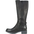thumbnail image 3 of White Mountain Womens Giorgia Faux Leather Riding Boots Black 6.5 Medium (B,M), 3 of 6