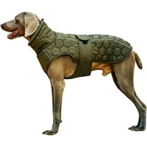 UOSIA Dog Winter Coat with Fleece-Lined Adjustable Reflective Jacket for Large Dogs