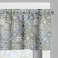 thumbnail image 3 of Ambesonne Azulejo Valance Pack of 2, Rhythmic Mosaics Tiles Art, 42"X12", Multicolor, 3 of 5