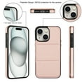 thumbnail image 3 of Allytechgroup Wallet Case for iPhone 14 with Credit Card Slot, PU Leatehr Phone Case with Stand RFID Blocking Shockproof Back Cover for iPhone 14 for Women Men, Rosegold, 3 of 5