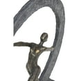 thumbnail image 4 of DecMode 12"W, 15"H Resin Modern People Sculpture, Gray, 4 of 11