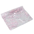 thumbnail image 4 of QIILU Makeup Travel Organizer,Large Makeup Bag PVC Quicksand Bling Cosmetic Bag Makeup Button Pouch For Daily Life Travel, 4 of 8