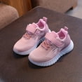 thumbnail image 2 of Sopiago Kids Sneakers Boys Fashion Sneakers Breathable Lightweight Lace-up Running Walking Girl Running Shoes Pink,12.5, 2 of 5