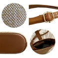 thumbnail image 2 of Women Straw Crossbody Bag Beach Handmade Rattan Shoulder Bags Hand Woven Leather Straps Straw Clutch Purse Vacation, 2 of 8