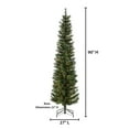 thumbnail image 2 of 7.5 ft. Pre Lit Clear Incandescent Hard Cashmere Pencil Tree, 2 of 4