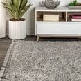 thumbnail image 6 of JONATHAN Y MERCER SHAG Mercer Shag Plush Tassel Gray 4 ft. x 6 ft. Area Rug (MCR100E-4), 6 of 9