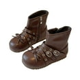 thumbnail image 2 of Fall Girls' Boots Children's British Style Short Boots Fashionable For Middle And Older Children niños niñas zapatos, 2 of 6