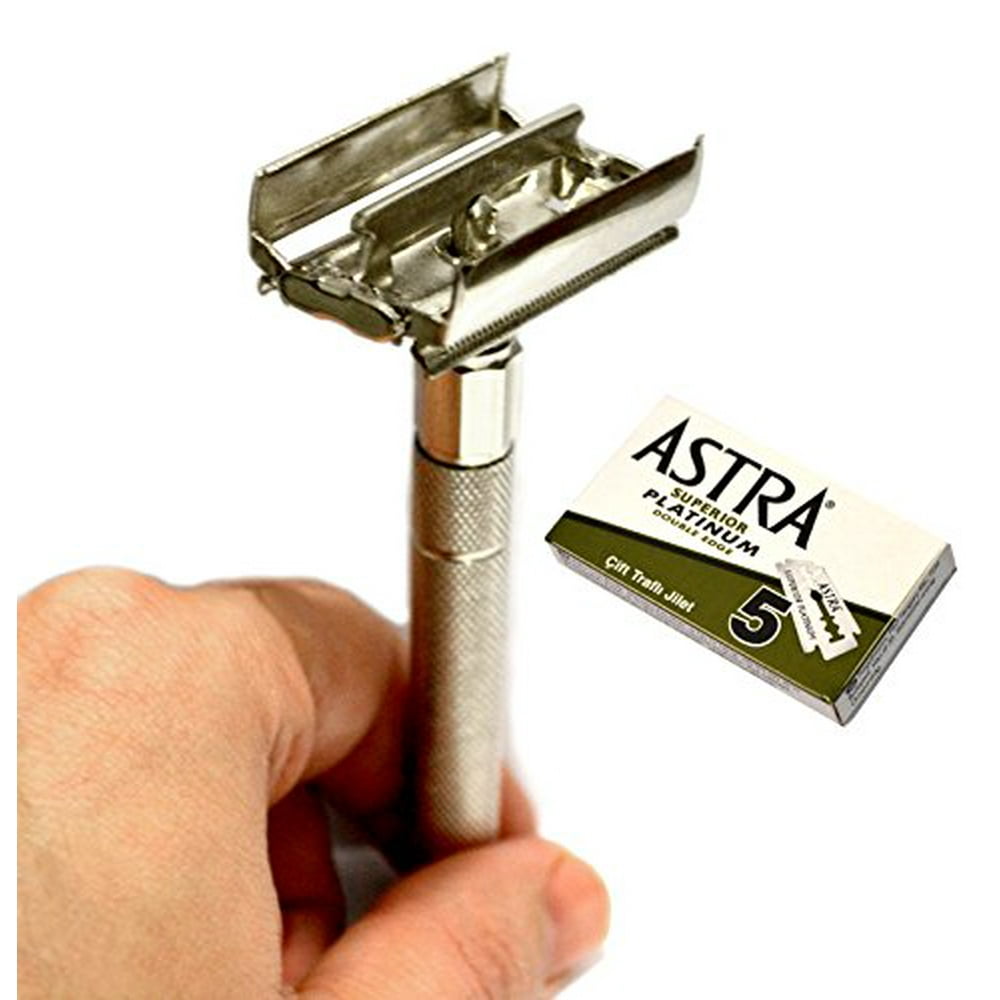 CS302 Classic Samurai Butterfly Twist to Open Double Edge Safety Razor