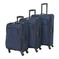 thumbnail image 3 of Protégé 7-Piece Softside Luggage Set, Includes Carry On, Medium Checked and Large Checked Spinners and Matching Packing Cubes, Blue Cove, 3 of 36