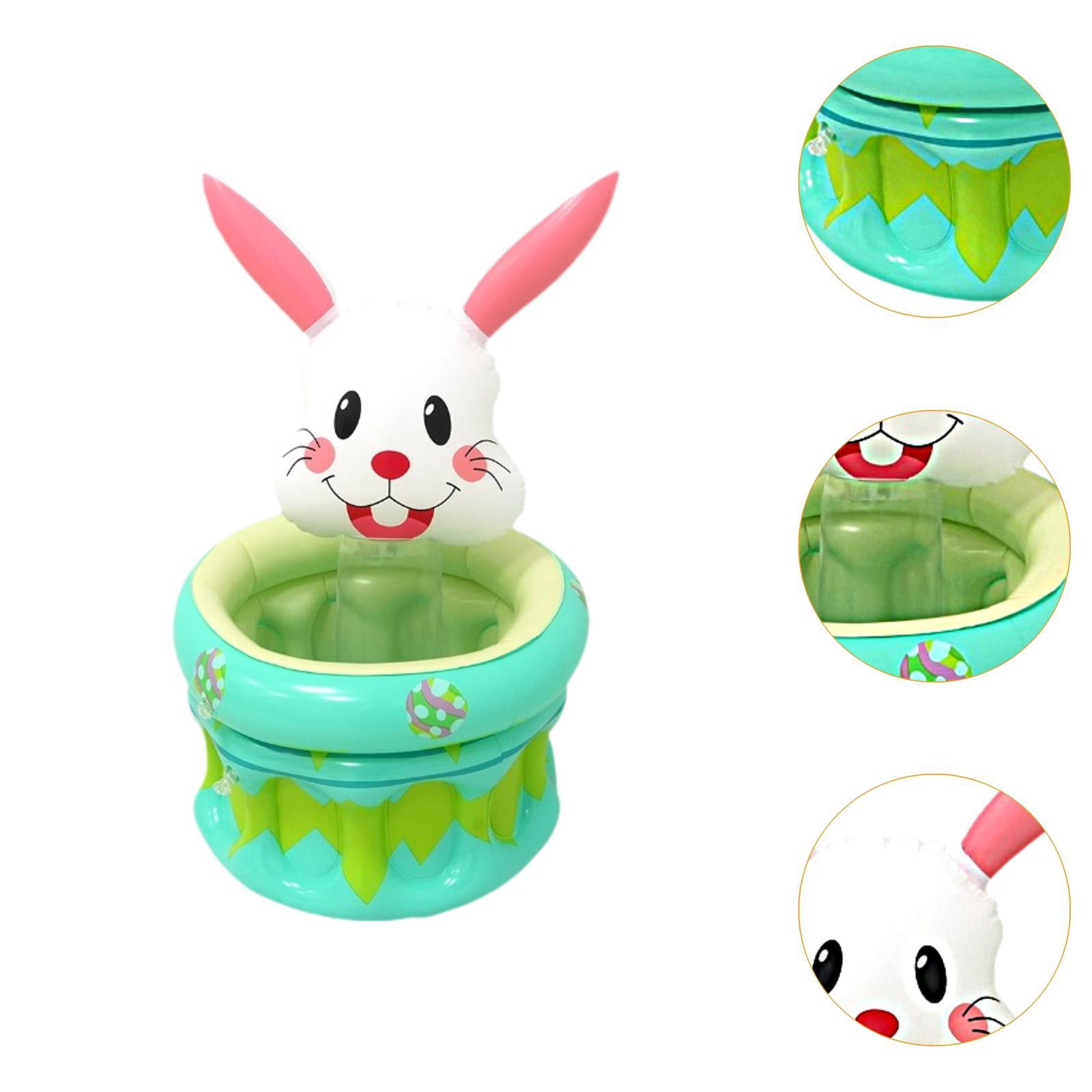Fiocias Inflatable Pool Party Cooler Cute Portable Drink Cooler Easter Party Decoration