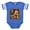 Royal Blue, variant on CafePress - Adorable Yorkshire Terrier Yorke Christmas - Cute Infant Baby Football Bodysuit