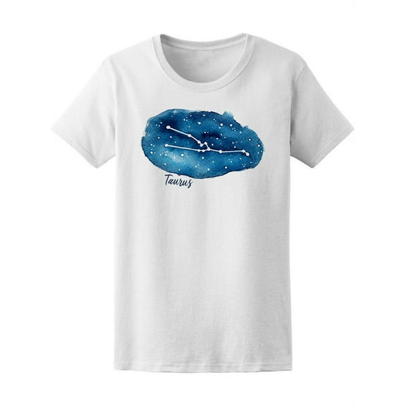 Taurus Zodiac Sign Starry Night Tee Women's -Image by Shutterstock