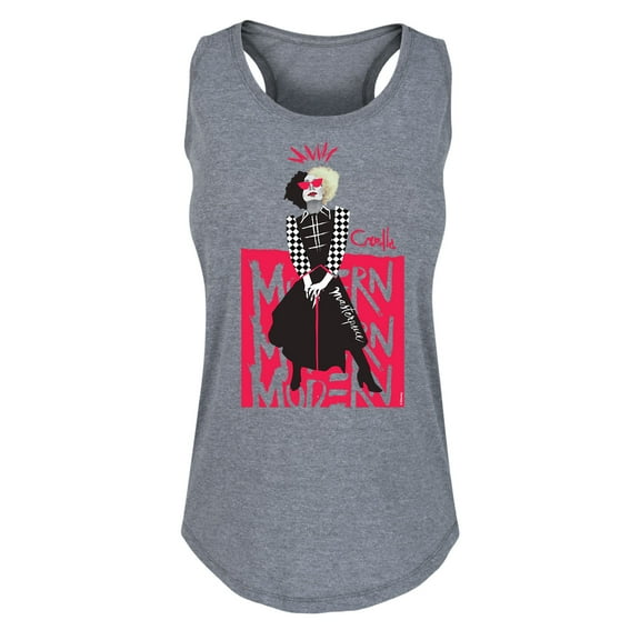 Disney's Cruella - Modern Cruella Repeated - Women's Racerback Tank Top