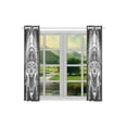 thumbnail image 3 of MKHERT Cool Wolf Animal Window Curtains Kitchen Curtain Room Bedroom Drapes Curtains 26x39 inch, 2 Piece, 3 of 3