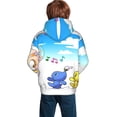 thumbnail image 6 of Lsque Pikmin Patten Youth Hoodie Sweatshirt Pullover with Kangaroo Pocket Boys and Girls Hoodie Warm Hoodie for Kids, 6 of 8