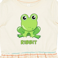 thumbnail image 4 of Inktastic Ribbit Cute Green Frog Girls Toddler Dress, 4 of 5