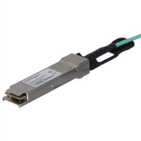 UPC: 0065030874779 | StarTech.com MSA Uncoded 30m 40G QSFP+ to SFP AOC Cable  40 GbE QSFP+ Active Optical Fiber  40 Gbps QSFP Plus Cable 98.4