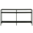 thumbnail image 3 of Evelyn&Zoe Sivil 55" Wide Rectangular Console Table with Metal Shelves, Blackened Bronze, 3 of 9