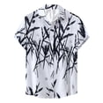 thumbnail image 2 of CALAFEBILA Hawaiian Shirt for Men Casual Button Down Tropical Print Short Sleeve Holiday Beach Shirts Loose Fit Summer Mens Tops, 2 of 9