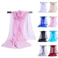 thumbnail image 3 of Ana Women Chiffon Plain Sheer Wrap Stole Neck Scarves Hijab Sarong Shawl Head Scarf, 3 of 9