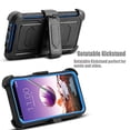thumbnail image 4 of Mignova LG Stylo 4 case, heavy-duty shock-proof body protection rugged hybrid case with swivel belt clip and bracket for LG Stylo 4 case 2018(Blue), 4 of 7