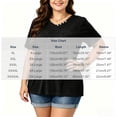 thumbnail image 5 of Bixock Plus Size Women Tops Maternity T Shirts Blouse Solid Color V Neck Short Sleeve Loose Breathable Summer Daily Office Top, 5 of 6