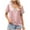 Pink, variant on gakvbuo Womens Tops!Fashion Women's Summer V-Neck Lace Patchwork Short Sleeve Sexy Top Blouse