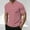Red, variant on COSFO Mens T Shirts Short Sleeve Casual Henley Tops Striped Pullover Button Loose Mens Graphic Tees