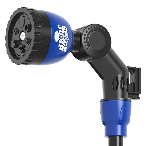 SpaceJump MeteorShower Trampoline Sprinkler Attachment Water Accessory, Black/Blue