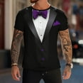 thumbnail image 7 of COSFO Crew Neck Tee Shirts Mens Funny Valentine's Day Short Sleeve Tops Relaxed Fit Pullover Vacation Mens Graphic Tees, 7 of 7