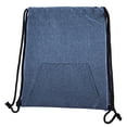 thumbnail image 2 of Soft Texture Drawstring Backpack - Quick Access Pocket, 2 of 3