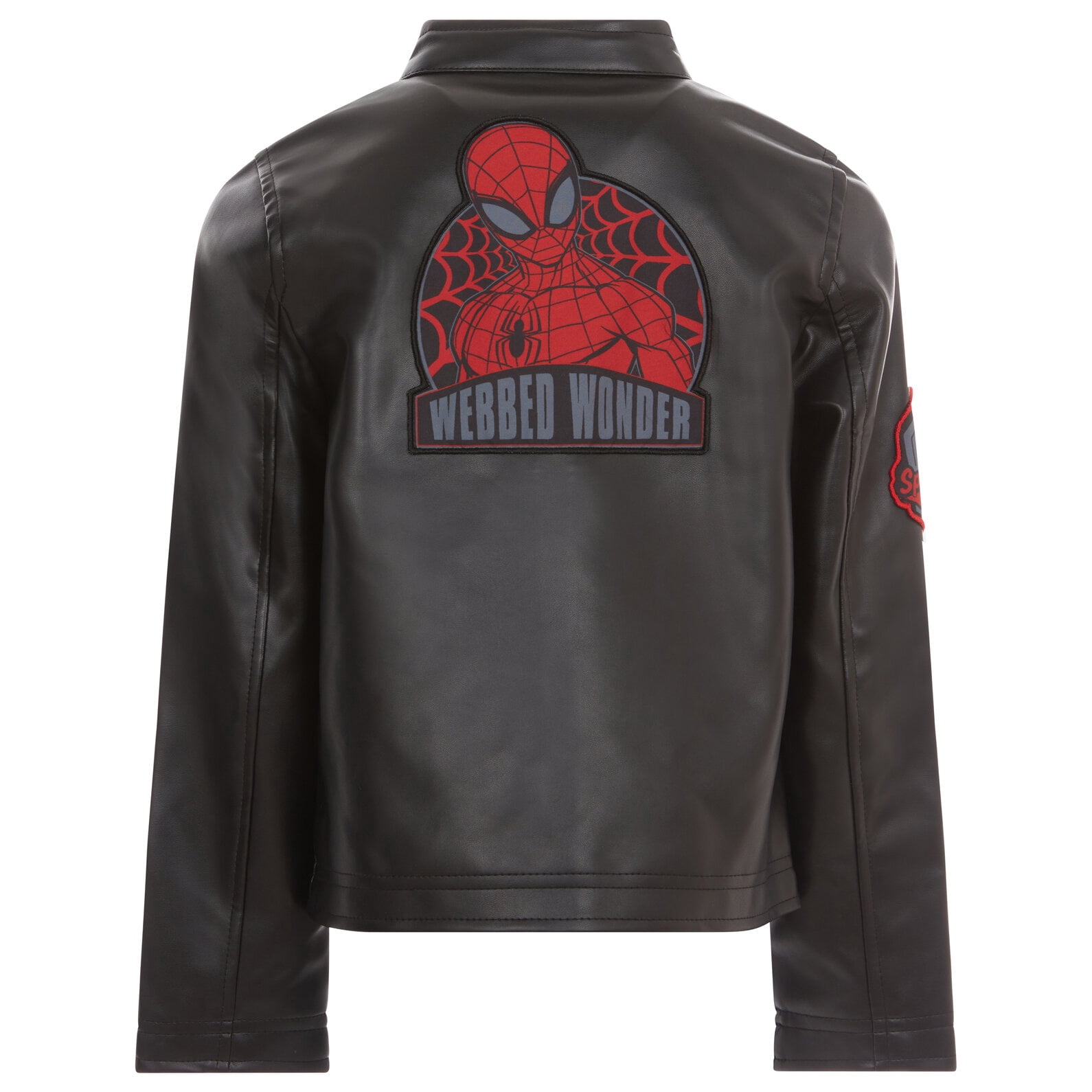 Marvel Spider-Man Faux Leather Moto Jacket Little Kid to Big Kid
