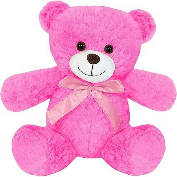 PELUCHERIA - Oso de Peluche 25 cm Everbear, Suave y Resistente, Ideal para Regalo (Rosa)