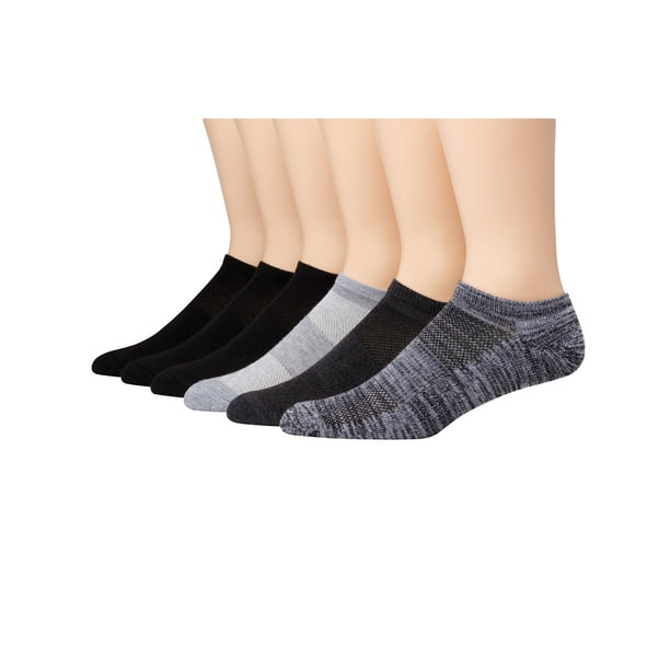 Hanes - Men's Big & Tall ComfortBlend Super Low No Show Socks, 6 pack ...