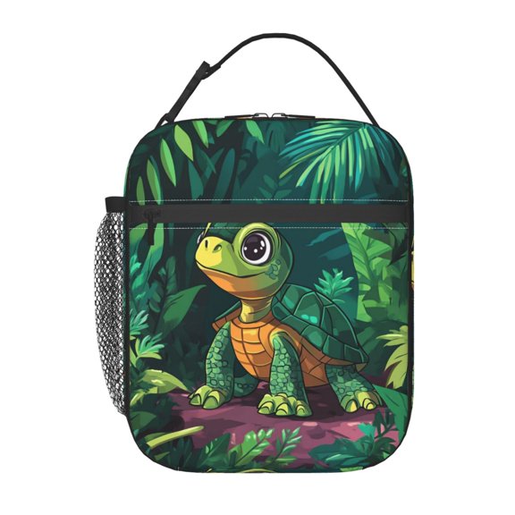Turtle Lunch Bag for Office Women – Stylish Thermal Insulated Tote with Shoulder Strap, Lightweight for Work or Travel